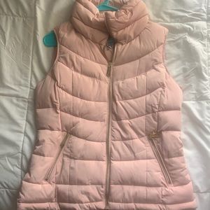 Pink Calvin Klein puffer vest